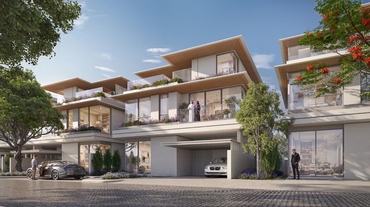 Azizi Florence Sharjah — townhouses with planted roof terraces